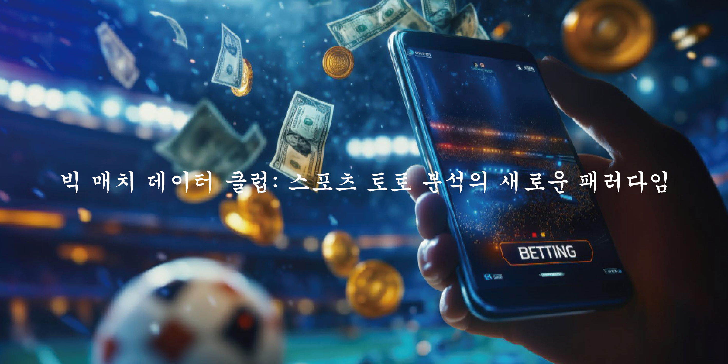 빅 매치 데이터 클럽 스포츠 토토 분석의 새로운 패러다임